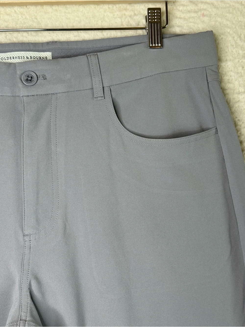 Holderness & Bourne The McDaniel Pant Golf Chino Pants Gray Men's Size 36x30.5